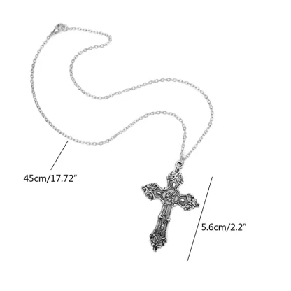 Retro Gothic Cross Necklace - Image 7