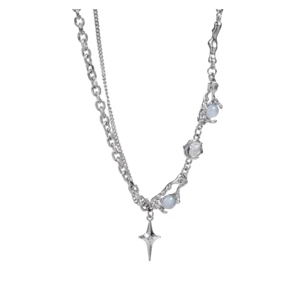Stylish Shiny Cross Necklace - Image 6