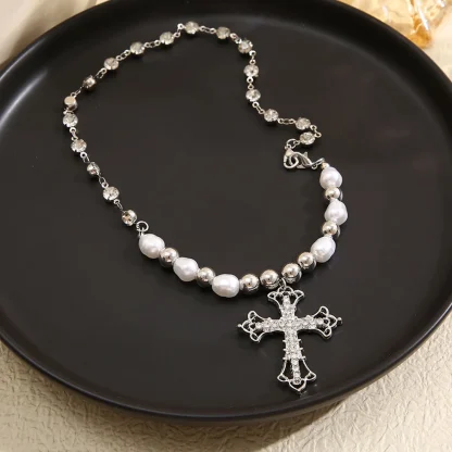 Trendy Retro Cross Necklace - Image 5