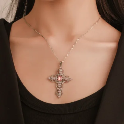 Gothic Detailed Cross Necklaces - Image 2