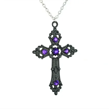 Vintage-style Cross Necklace - Image 7