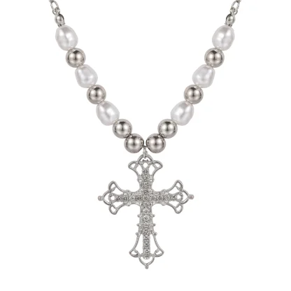 Trendy Retro Cross Necklace - Image 8