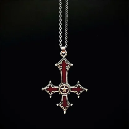 Upside-Down Cross Necklace - Image 2