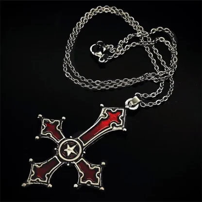 Upside-Down Cross Necklace - Image 4
