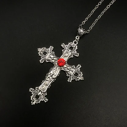 Large Gothic Cross Necklace