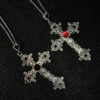 Gothic Detailed Cross Necklaces - Image 12