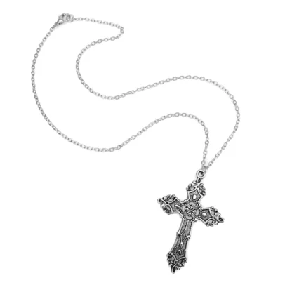 Retro Gothic Cross Necklace - Image 6