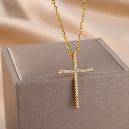 Elegant Luxury Cross Necklace - Image 2