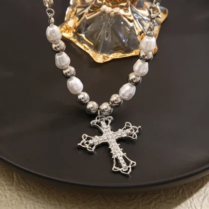 Trendy Retro Cross Necklace - Image 7
