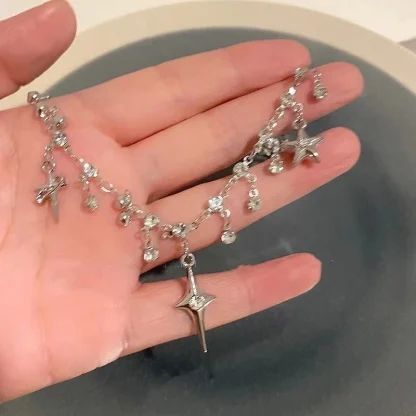 Multi Pendant Cross Necklace - Image 5