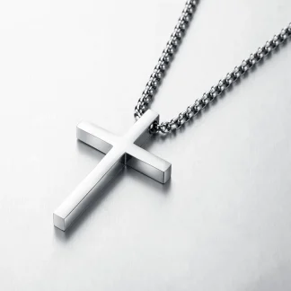 Simple Plain Cross Necklace