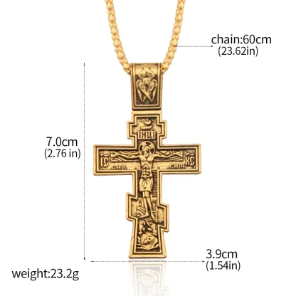 Large Crucifix Cross Necklace - Image 6